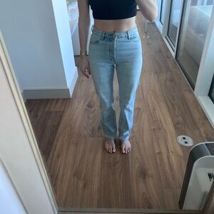 ROLLA'S Blue Straight Leg Jeans High-Waisted
